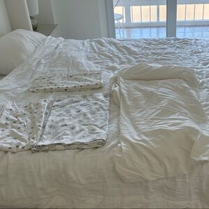 100% Cotton Cuddledown queen bed set